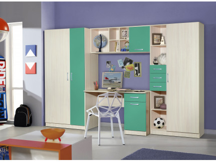 Детская комната Симба: шкаф, стол, полка, пенал